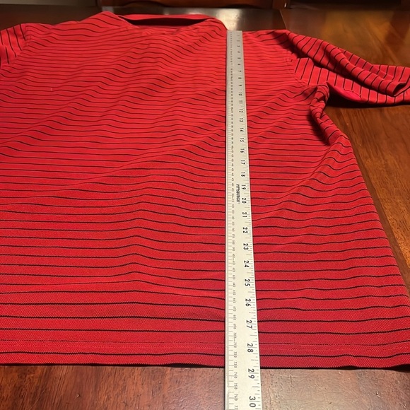 US open oakmont adidas red black stripe polo iditarod systems size XL - Picture 6 of 10